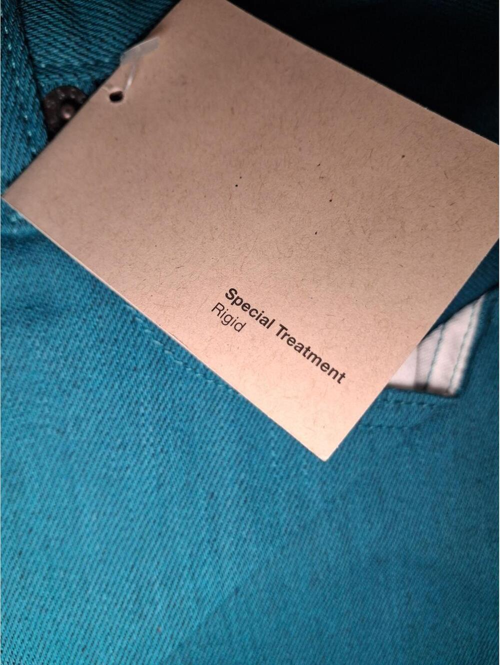 NEW Levis 501 Jeans 36x32 Teal Geen Cotton Straight Leg - Picture 7 of 11